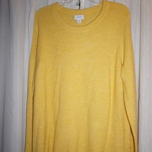 Old Navy; yellow sweater